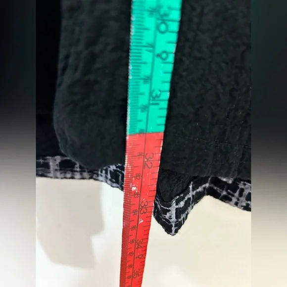 Ali Miles Womens Plus Black Short Sleeve Button Up Asymmetrical Blouse Sz 2X - Picture 9 of 10